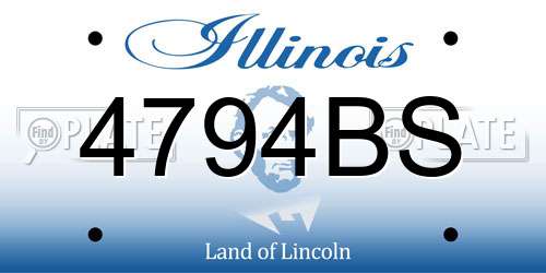 4794BS Illinois License Plate