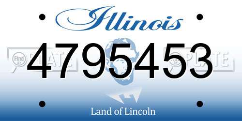 4795453 Illinois License Plate