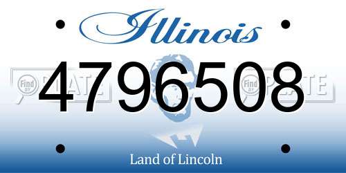 4796508 Illinois License Plate