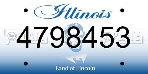 4798453 Illinois License Plate