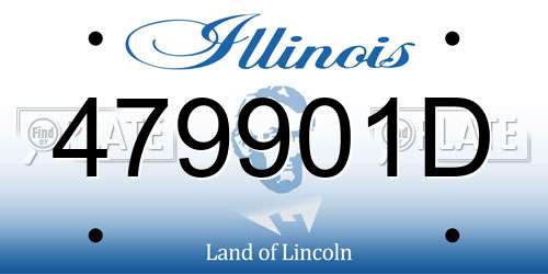 479901D Illinois License Plate