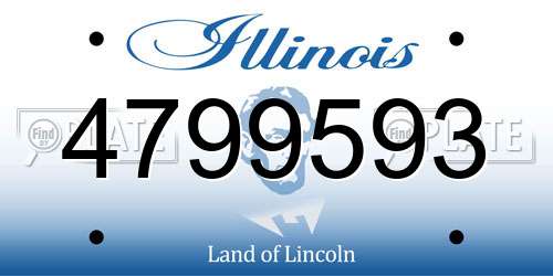 4799593 Illinois License Plate