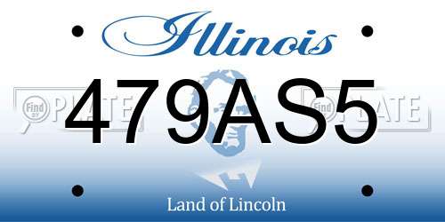 479AS5 Illinois License Plate