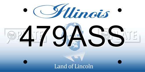 479ASS Illinois License Plate
