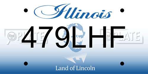 479LHF Illinois License Plate