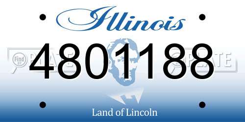 4801188 Illinois License Plate