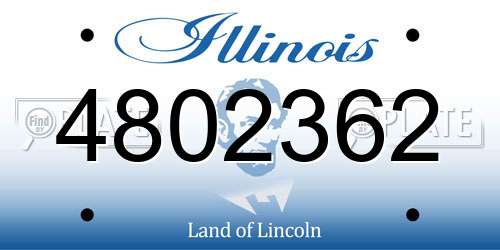 4802362 Illinois License Plate