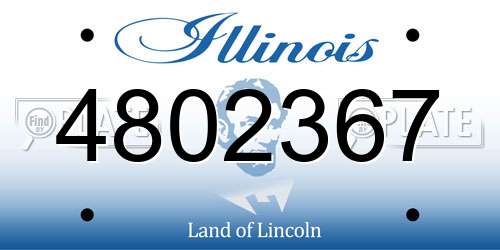 4802367 Illinois License Plate