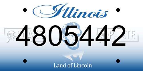 4805442 Illinois License Plate