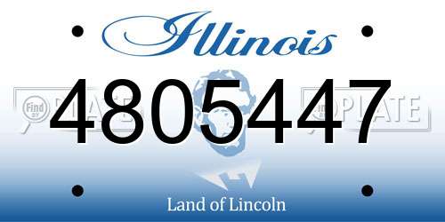 4805447 Illinois License Plate
