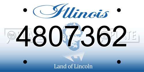 4807362 Illinois License Plate