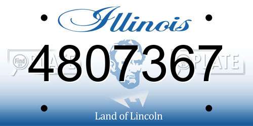 4807367 Illinois License Plate