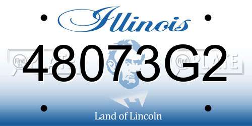 48073G2 Illinois License Plate