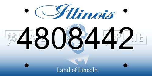 4808442 Illinois License Plate