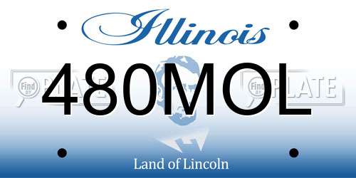 480MOL Illinois License Plate