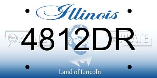 4812DR Illinois License Plate