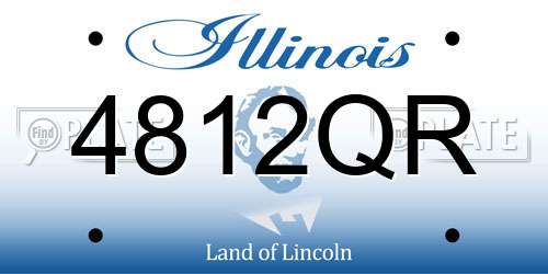 4812QR Illinois License Plate