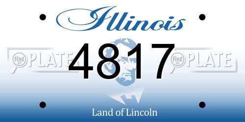 4817 Illinois License Plate