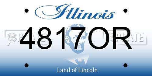 4817OR Illinois License Plate