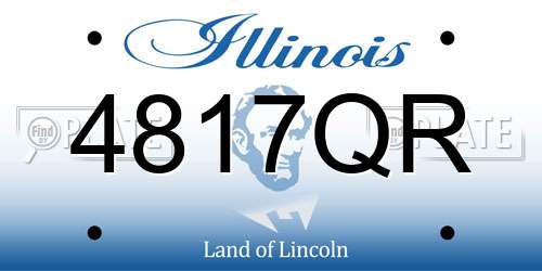 4817QR Illinois License Plate