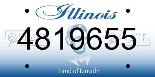 4819655 Illinois License Plate