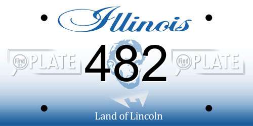 482 Illinois License Plate