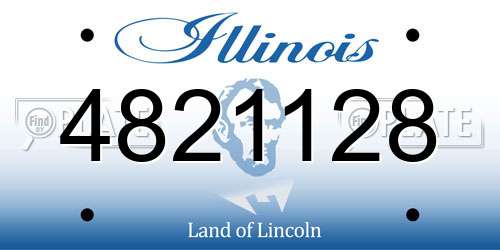 4821128 Illinois License Plate