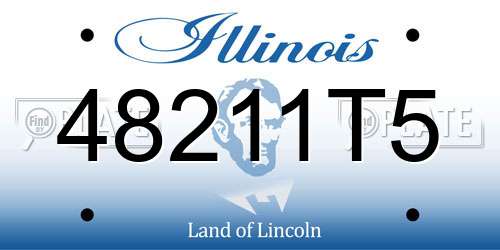 48211T5 Illinois License Plate