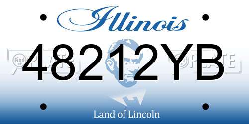 48212YB Illinois License Plate
