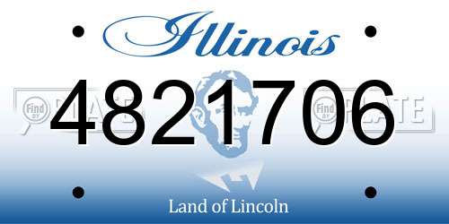 4821706 Illinois License Plate