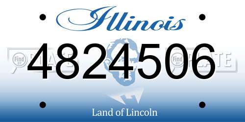 4824506 Illinois License Plate