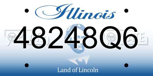 48248Q6 Illinois License Plate