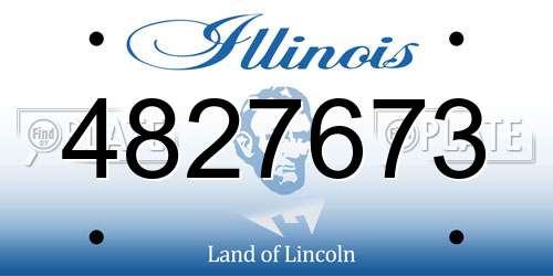 4827673 Illinois License Plate