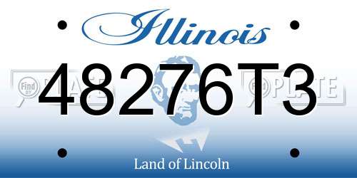 48276T3 Illinois License Plate