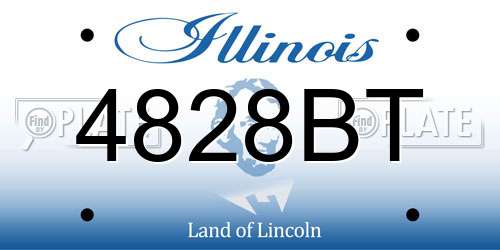 4828BT Illinois License Plate