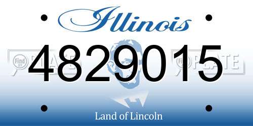 4829015 Illinois License Plate
