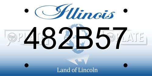 482B57 Illinois License Plate