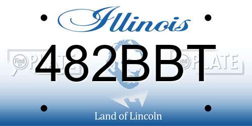 482BBT Illinois License Plate