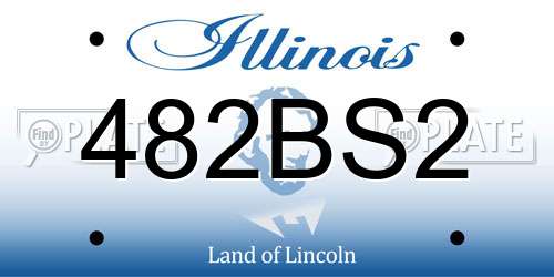 482BS2 Illinois License Plate