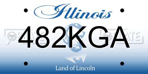 482KGA Illinois License Plate