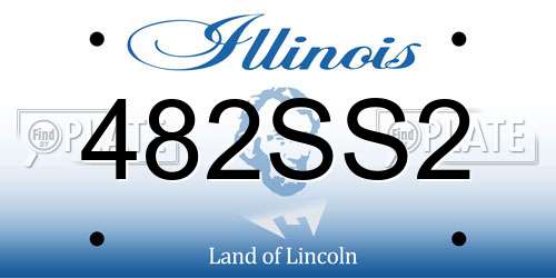 482SS2 Illinois License Plate