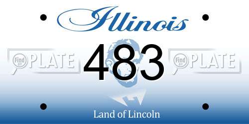 483 Illinois License Plate