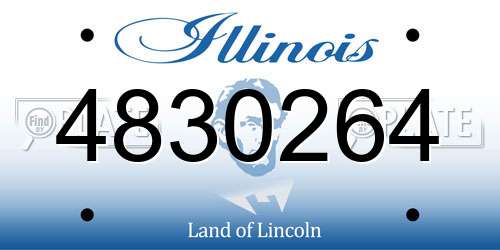 4830264 Illinois License Plate