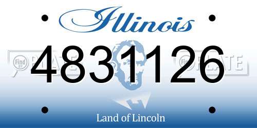 4831126 Illinois License Plate