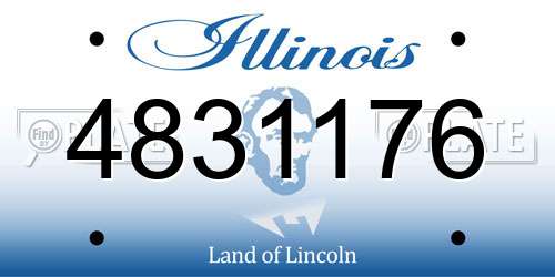 4831176 Illinois License Plate