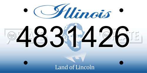 4831426 Illinois License Plate