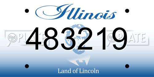483219 Illinois License Plate