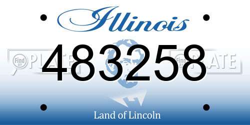 483258 Illinois License Plate