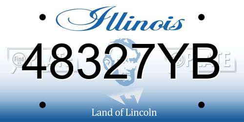 48327YB Illinois License Plate