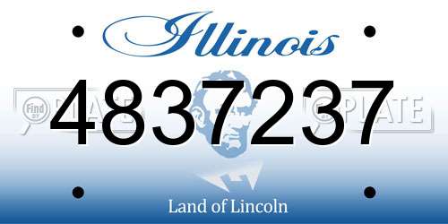4837237 Illinois License Plate